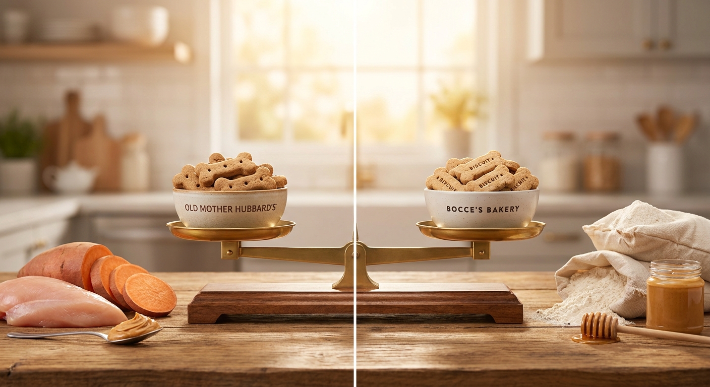 Old Mother Hubbard vs. Bocce's Bakery: Best Peanut Butter Dog Treats