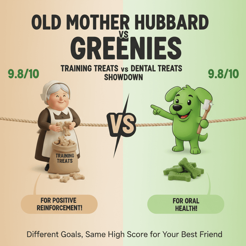 Old Mother Hubbard vs Greenies: Training Treats vs Dental Treats Showdown