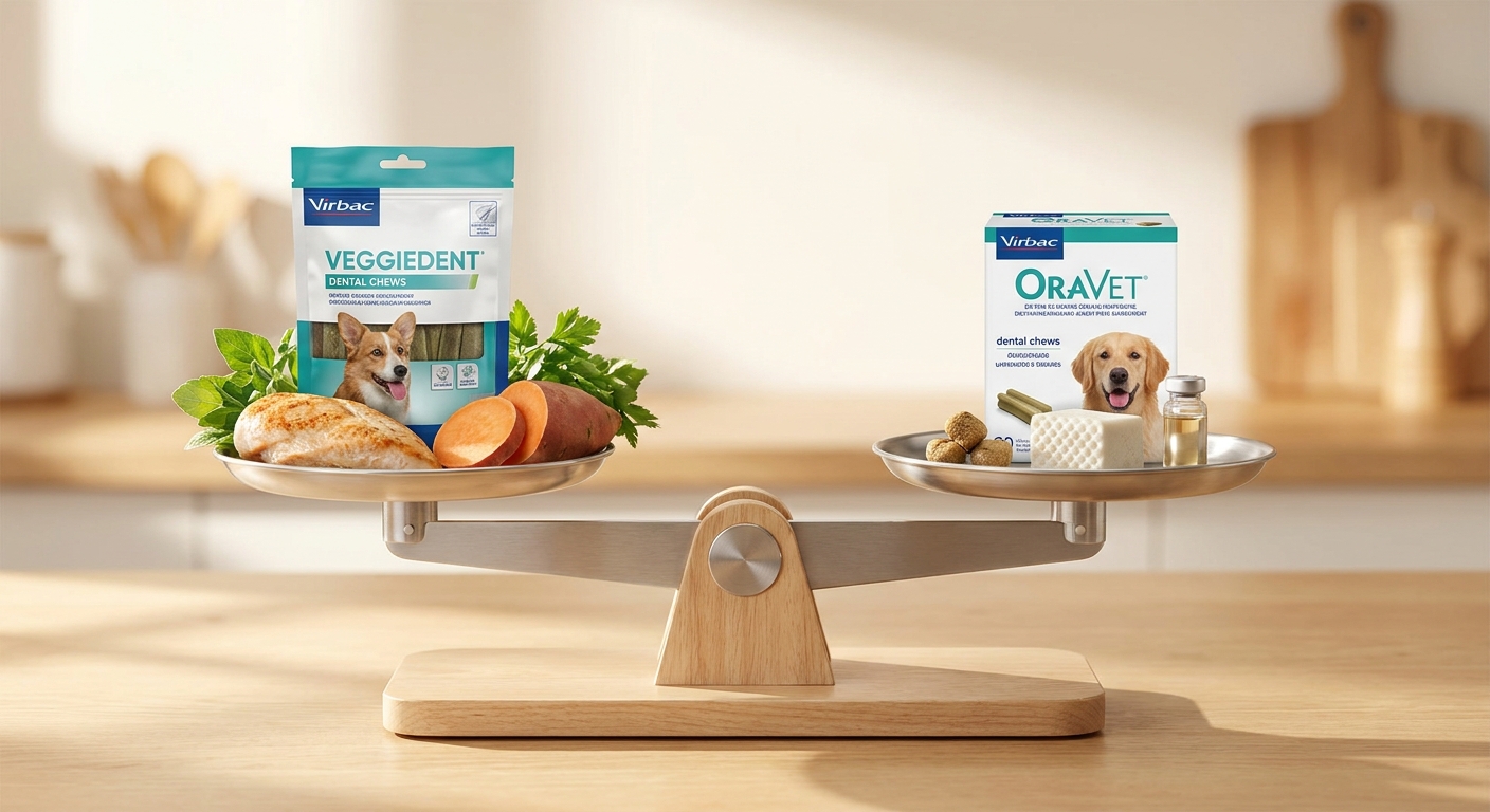 Virbac VEGGIEDENT vs. OraVet: Best Dog Dental Chews Compared Virbac VEGGIEDENT vs. OraVet: Best Dog Dental Chews Compared