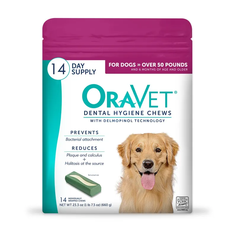 OraVet Dental Chews for Large Dogs, 14 Count