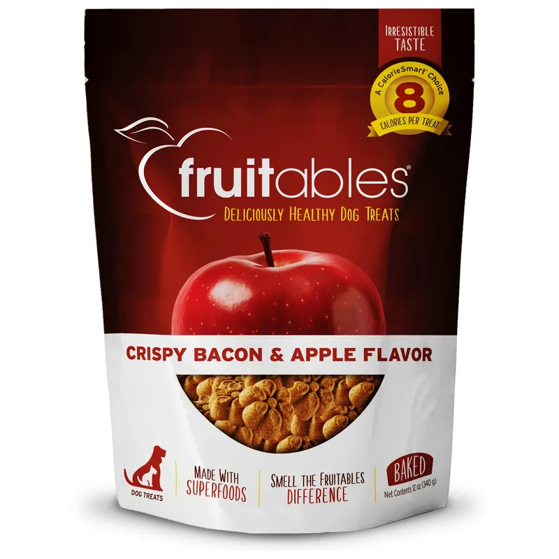 Fruitables Apple and Crispy Bacon Dog Treats 12oz