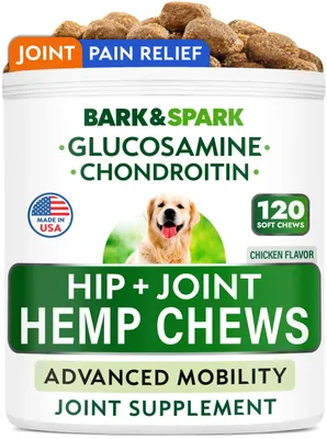 BARK&SPARK Hemp Hip & Joint Supplement 120ct