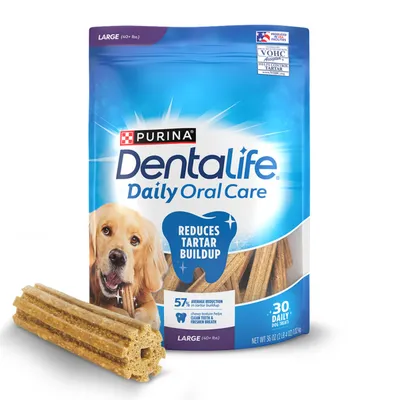 DentaLife Daily Oral Care Large Dog Dental Treats, 30 Count