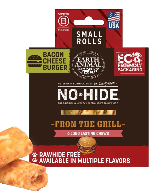 Earth Animal No Hide Chews Bacon Cheeseburger 7.2oz
