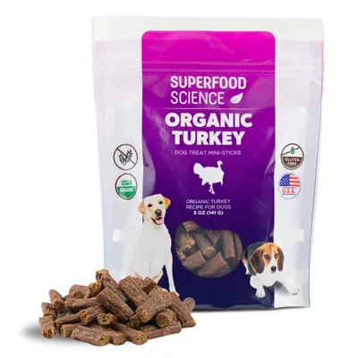Superfood Science Organic Turkey Dog Treats 5oz