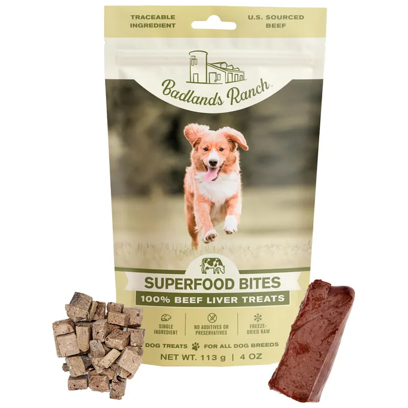 Badlands Ranch Beef Liver Dog Treats 4oz