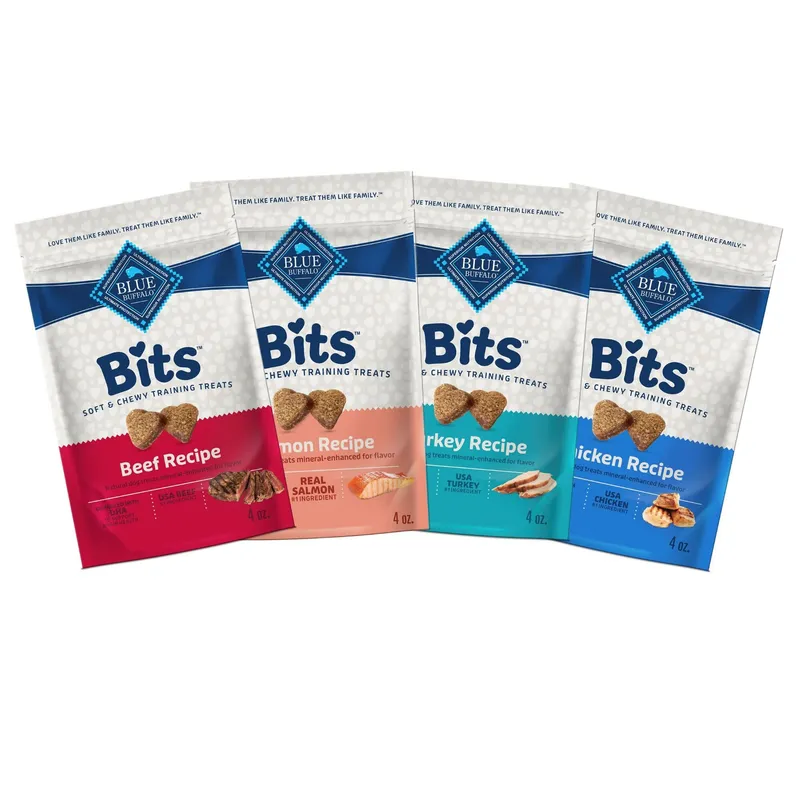 Blue Buffalo Bits Training Treats 4oz Variety Pack