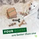 Benebone Medium 4-Pack Dog Chew Toys 4