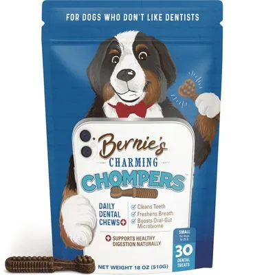 Bernie's Charming Chompers Dental Chews for Small Dogs, 30 Count