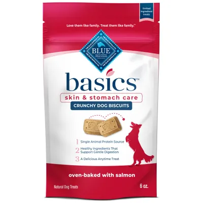 Blue Buffalo Basics Salmon & Potato Dog Biscuits 6oz