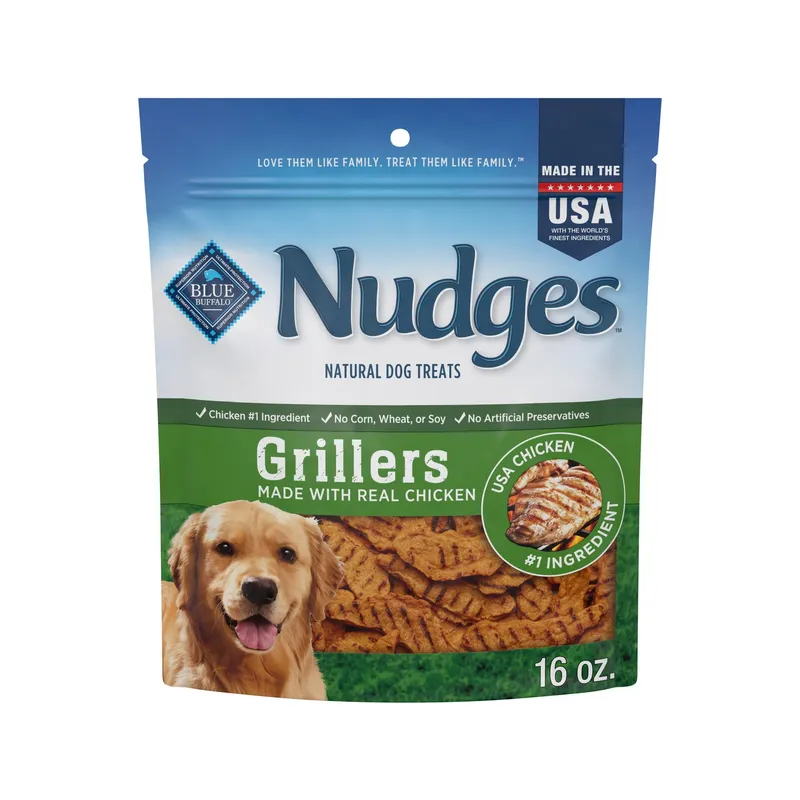 Blue Buffalo Nudges Grillers Natural Dog Treats, 16oz