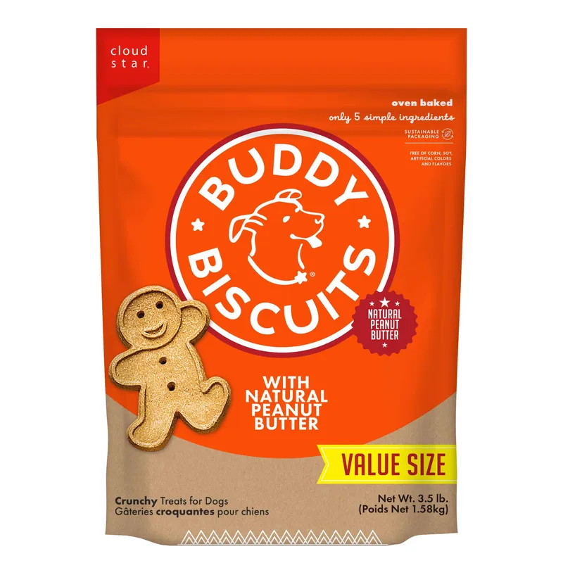 Buddy Biscuits 3.5 lbs Peanut Butter Dog Treats
