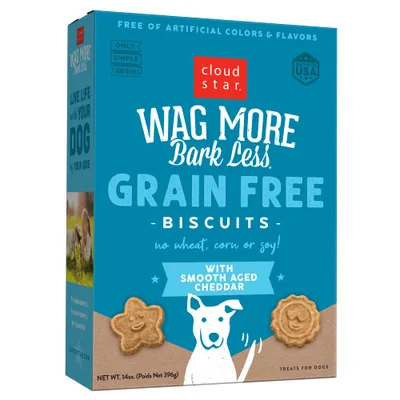 Cloud Star Wag More Bark Less Crunchy Dog Treats, Cheddar Cheese 14oz