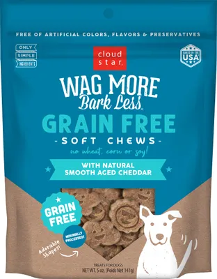 Cloud Star Wag More Bark Less Soft Chews - Cheddar 5oz
