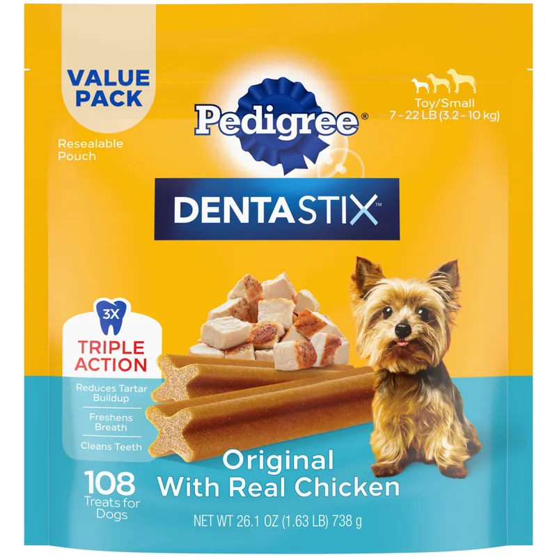 Pedigree Dentastix Small Breed Dog Treats, 108 Count