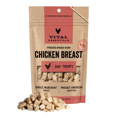 Vital Essentials Chicken Breast Dog Treats 2.1oz