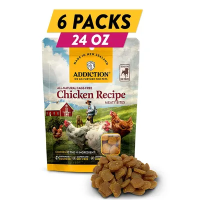 Addiction Meaty Bites Chicken 4oz (Pack of 6)
