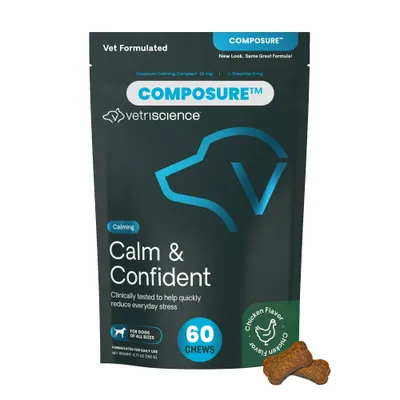 VetriScience Calm & Confident Chews, 60 Count