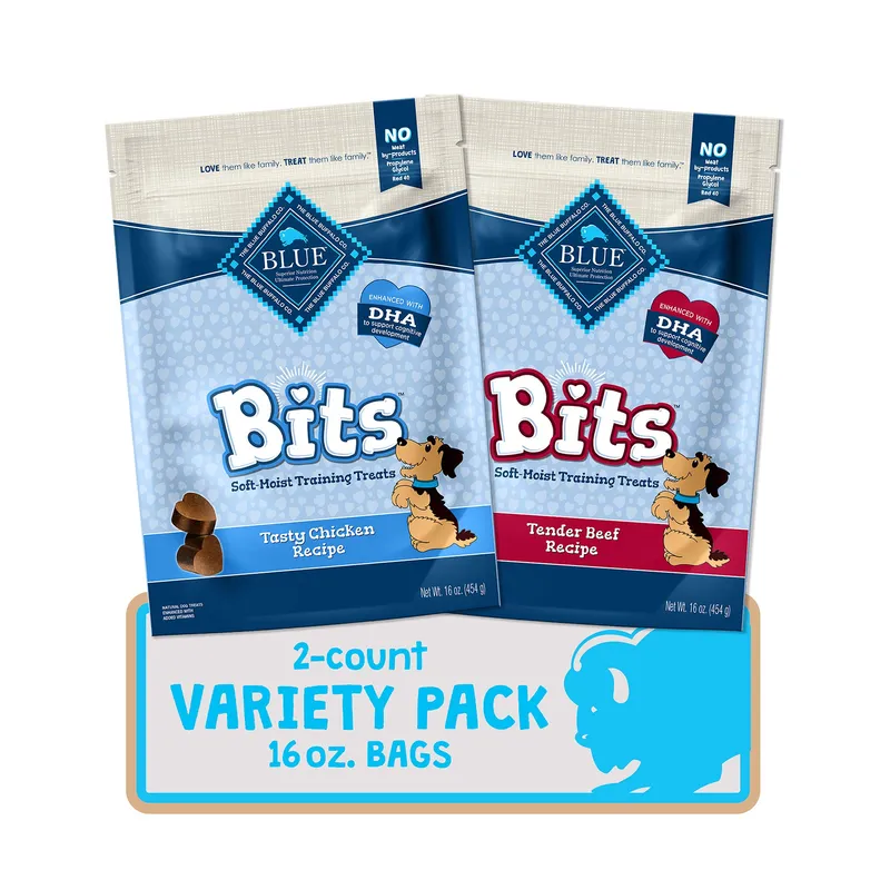 Blue Buffalo Blue Bits Training Treats 16oz, 2-Pack