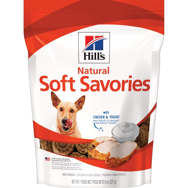 Hill's Natural Soft Savories Chicken & Yogurt Dog Treats, 8oz
