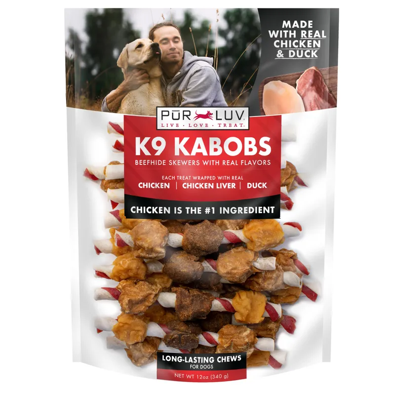 Pur Luv K9 Kabobs Chicken/Duck Treats 12oz