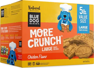 Blue Dog Bakery More Crunch Large Chicken Treats, 5 lb
