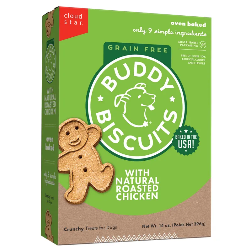 Cloud Star Buddy Biscuits 14oz Grain-Free Chicken Dog Treats