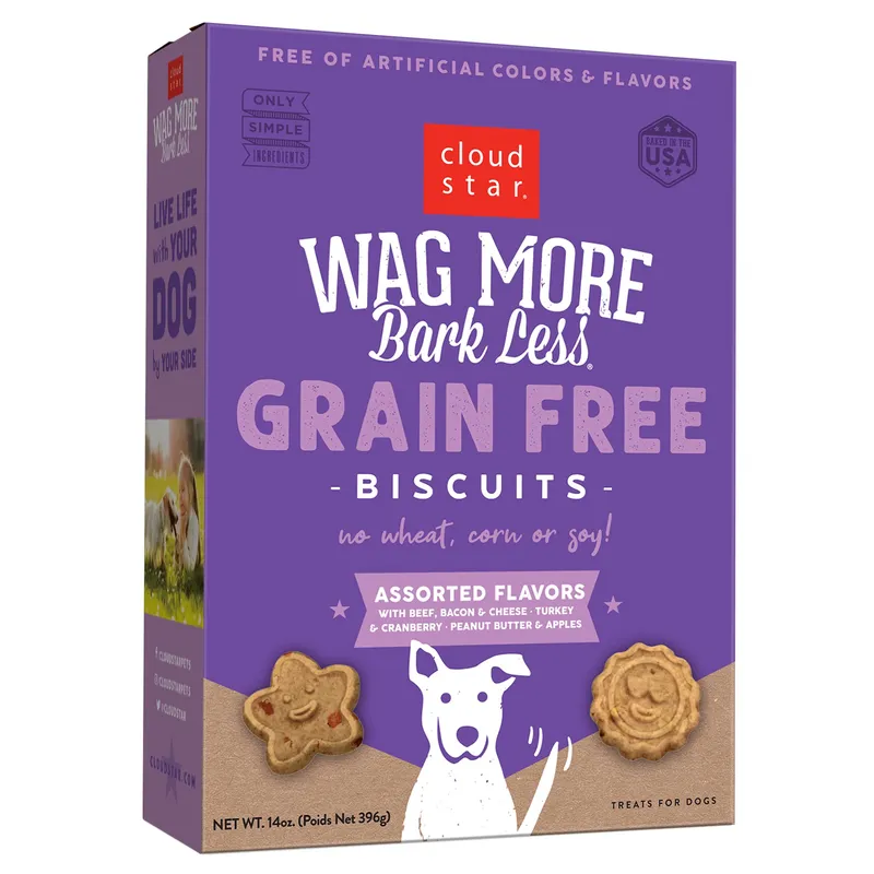 Cloud Star Wag More Bark Less Grain Free Dog Treats, 14 oz