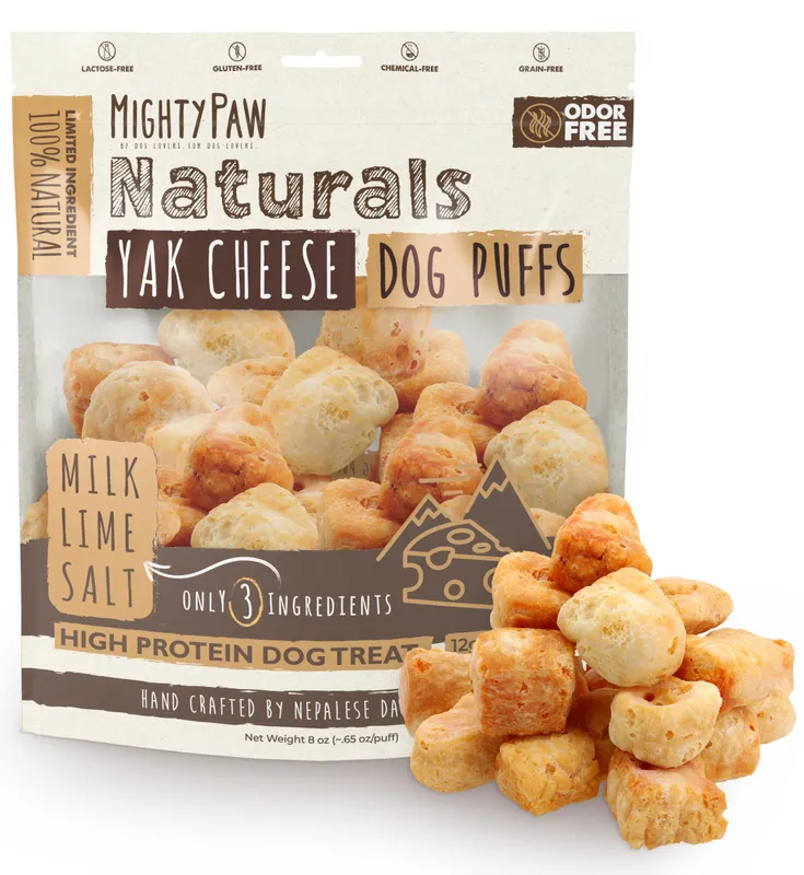 Mighty Paw Yak Cheese Puffs 8oz
