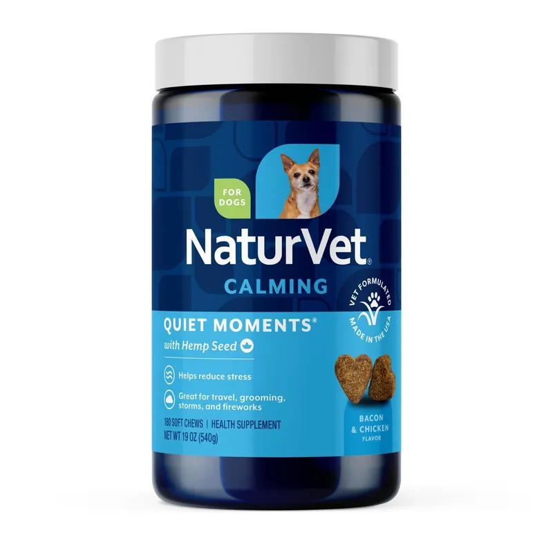 NaturVet Quiet Moments Hemp Soft Chews 180 Count