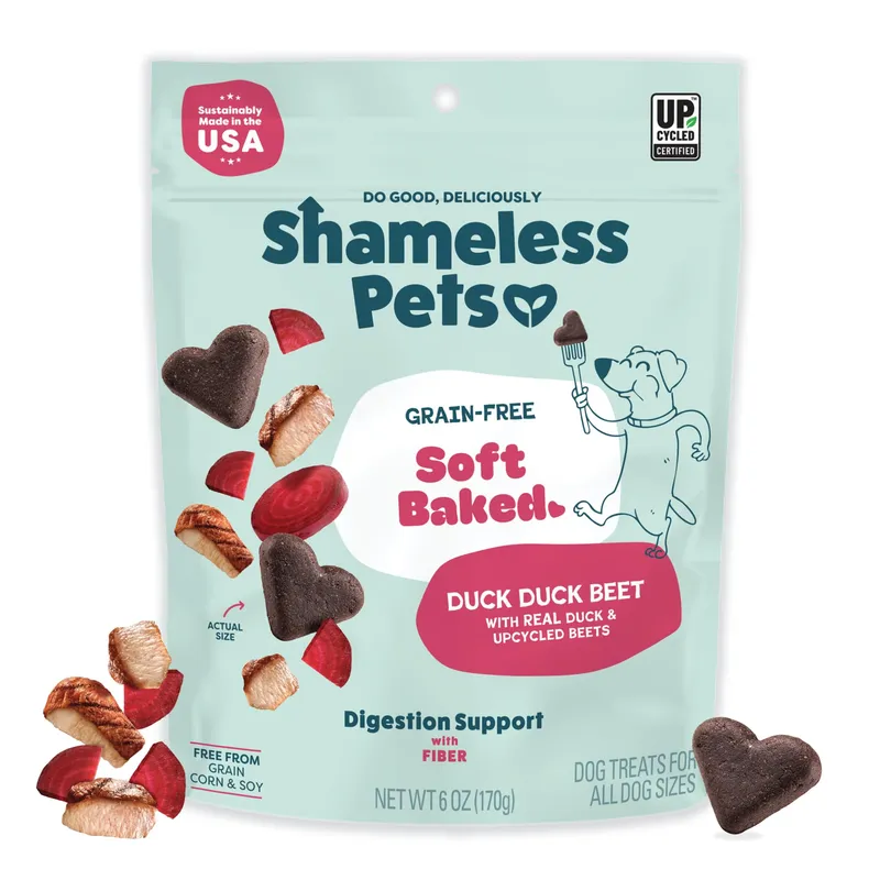 Shameless Pets Duck Duck Beet Dog Treats 6oz