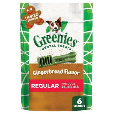 Greenies Gingerbread Dental Treats 6ct