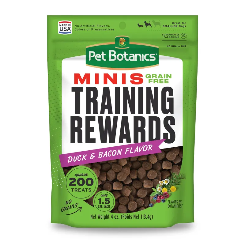 Pet Botanics Training Rewards Mini 4oz - Duck & Bacon