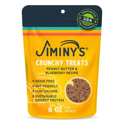 Jiminy's Peanut Butter & Blueberry Dog Treats 5oz