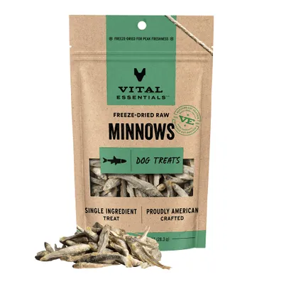 Vital Essentials Minnows Dog Treats, 1oz