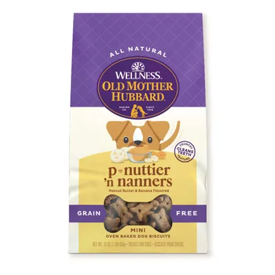 Old Mother Hubbard P-Nuttier 'N Nanners Dog Treats, 16oz