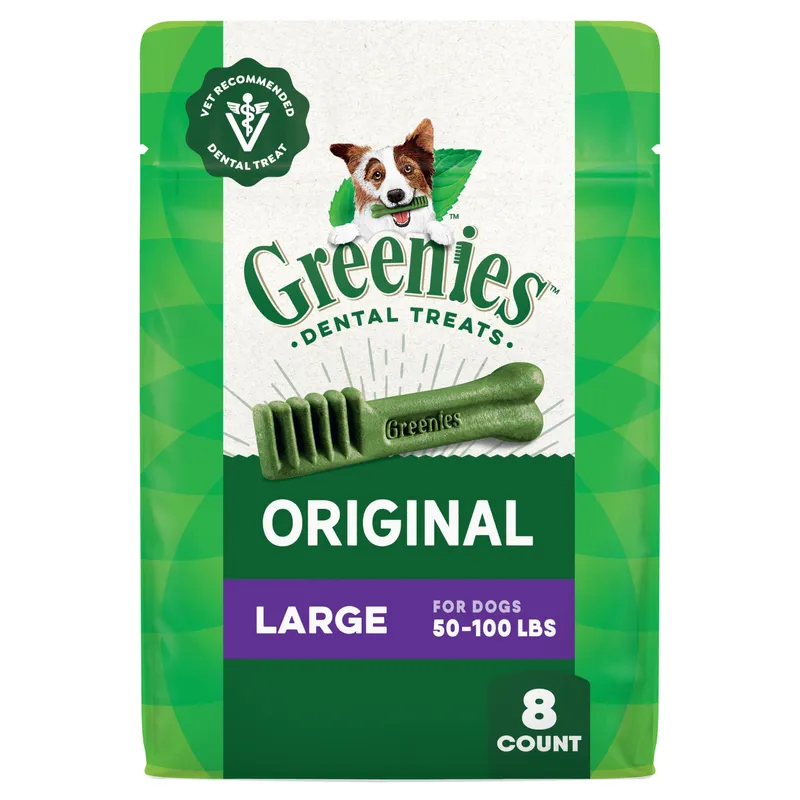 Greenies Original Large Dental Dog Treats, 8 Count