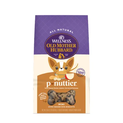 Old Mother Hubbard P-Nuttier Dog Treats, Peanut Butter Mini 1.25lb