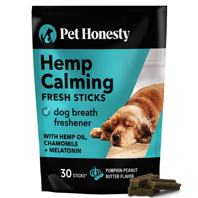 Pet Honesty Hemp Calming Fresh Dental Sticks 30ct