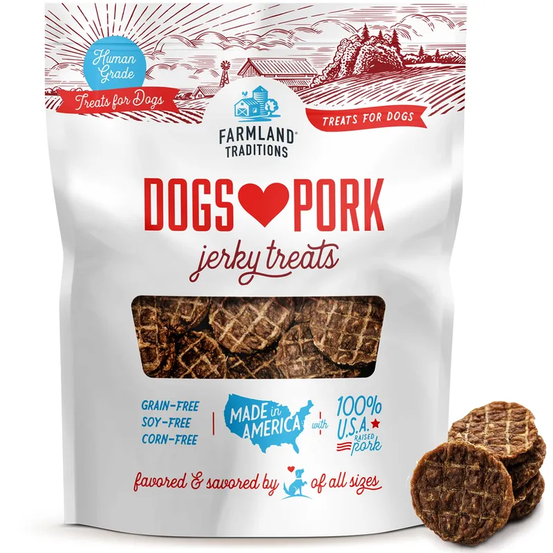 Farmland Traditions Pork Jerky Dog Treats 2.5 Pound