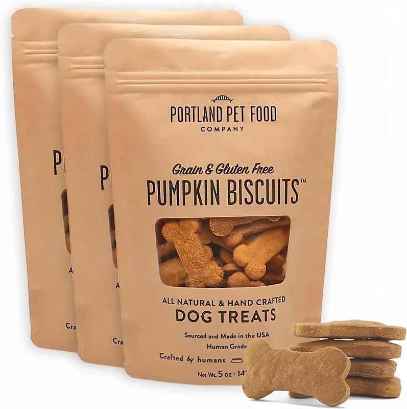 Portland Pet Food Pumpkin Dog Treats 5oz (Pack of 3)