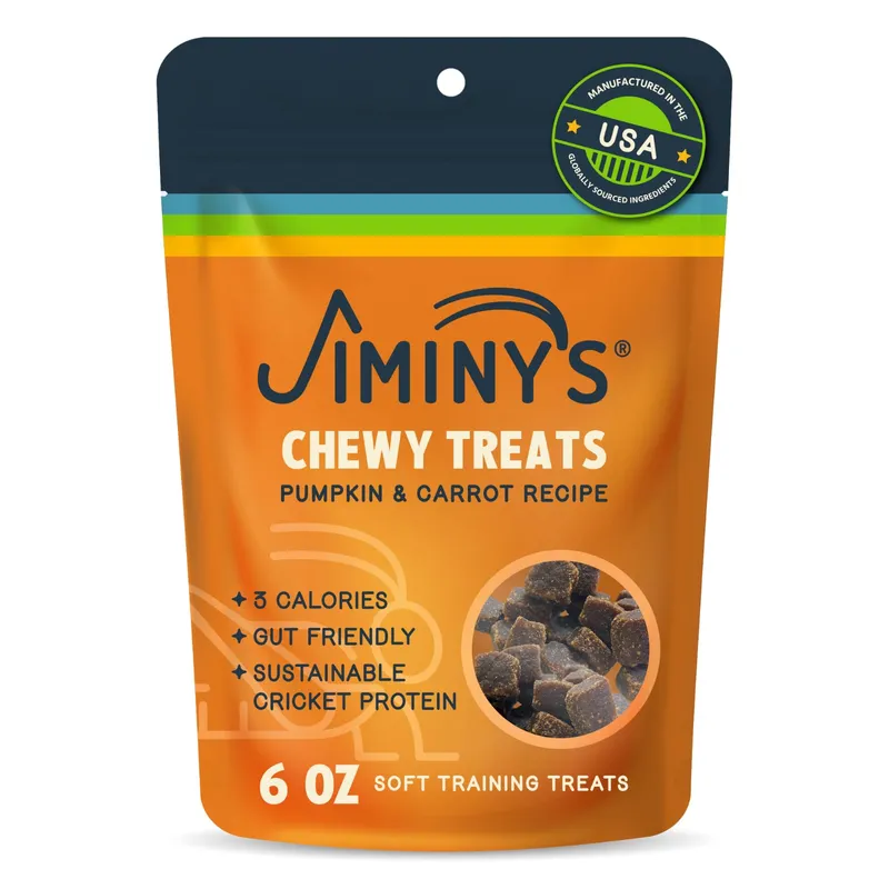 Jiminy's Cricket Training Treats 6oz - Pumpkin & Carrot