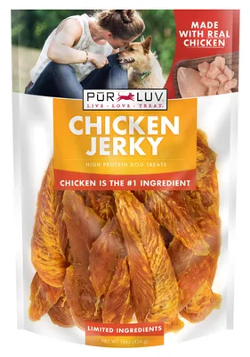 Pur Luv Chicken Jerky Dog Treats, 16oz