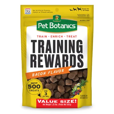 Pet Botanics Training Rewards Bacon Treats 1.25lb