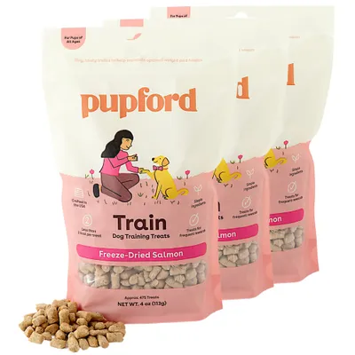 Pupford Salmon Freeze Dried Training Treats 4oz (Pack of 3)