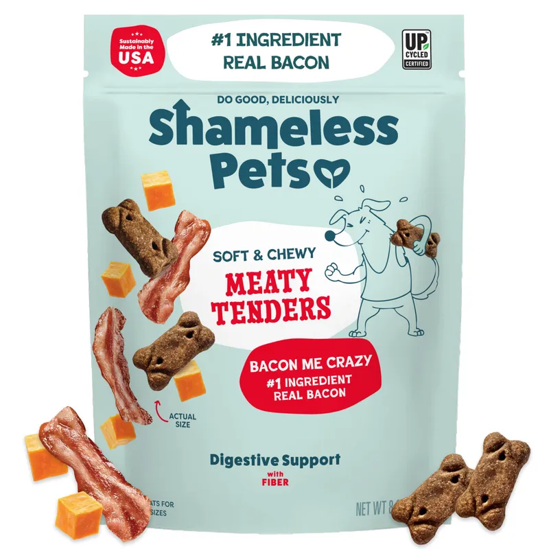 Shameless Pets Bacon Me Crazy Dog Treats 8oz