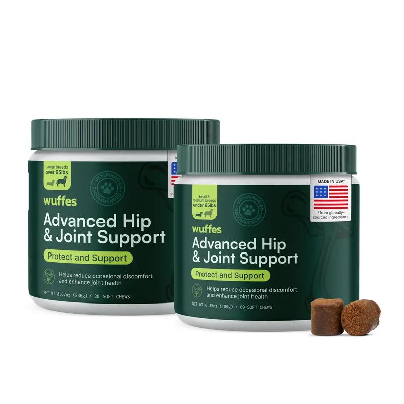 Wuffes Advanced Dog Hip and Joint Supplement, Pack of 2