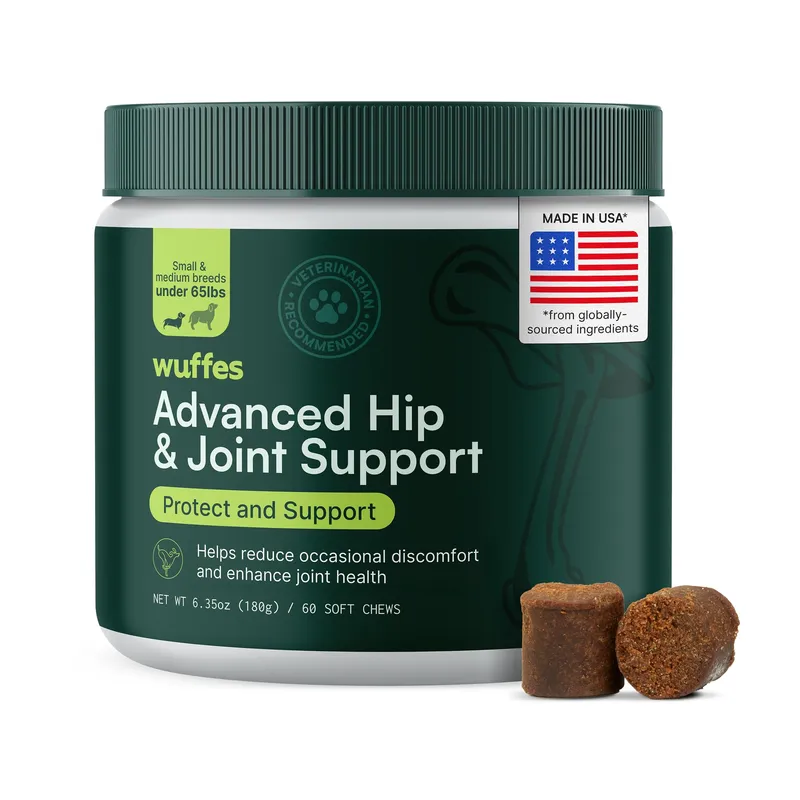 Wuffes Advanced Dog Hip and Joint Supplement 60ct