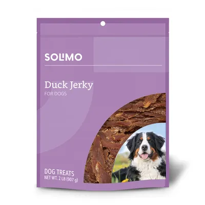 Solimo Duck Jerky Dog Treats, 2lb