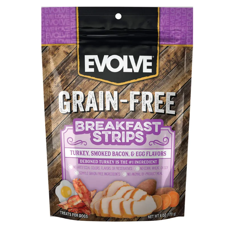Evolve Grain Free Turkey Breakfast Strips 6oz